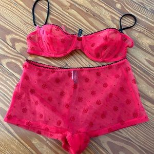 Underwear set  Occhi Verdi by La Perla boy short and bra (size  XS) bra 75B